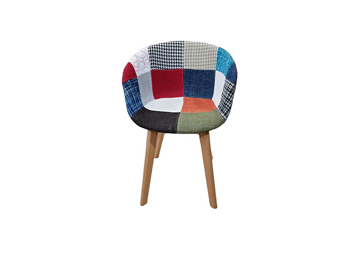 Solid Wood Patchwork Dining Chair With Super Load Bearing