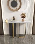 Marble Console Tables With Polished Stainless Steel - Wholesale Deals