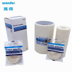 Wholesale Transparent BOPP Stationery Tape Matte White 50mm For Labeling from china suppliers