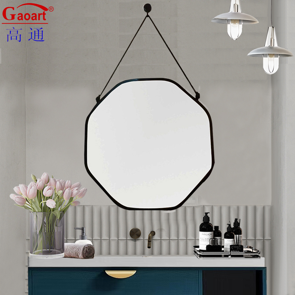 Art Deco Plastic Frame Mirror for Bathroom Decoration and Every Day