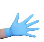Medical Examination Powder Free Blue Nitrile Disposable Gloves Tactile