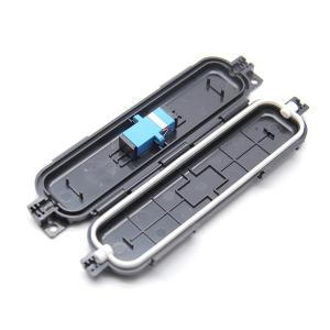 Wholesale 1F FTTH Fiber Optic Splice Box SC Adapter Waterproof Connection Protection Outdoor Closure from china suppliers