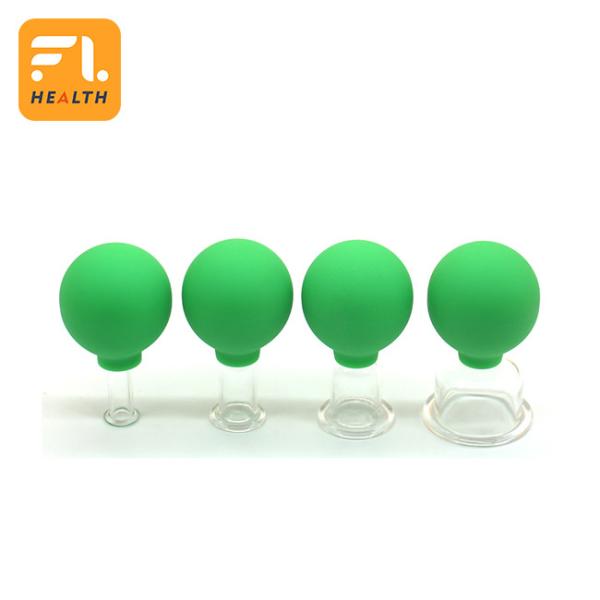 A Set Of Four Different Size Silicone Cupping Cups Massage Vacuum Suction