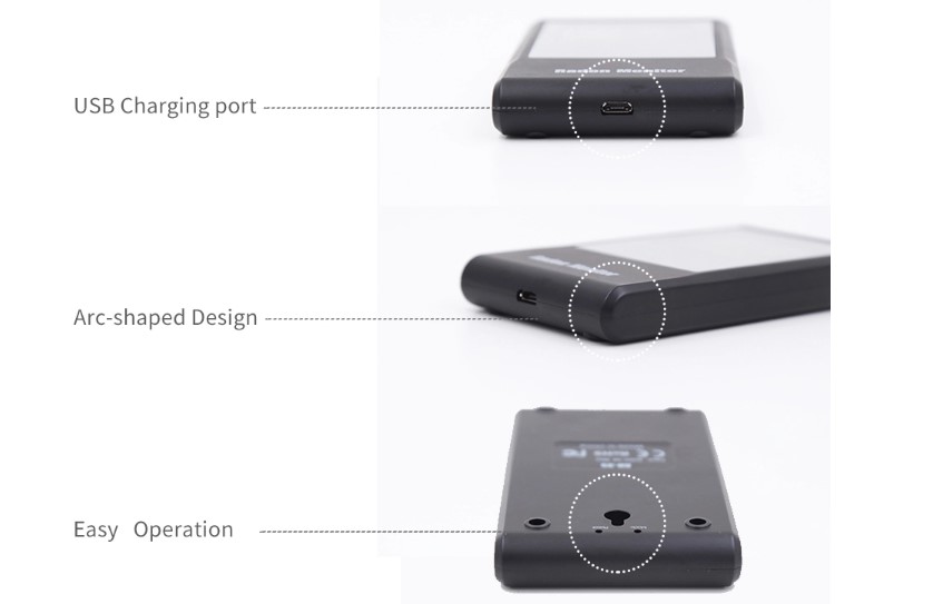 OBM Home Portable Radon Detector Lightweight with Lithium Battery