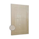 PVC Shutter Style Cabinet Doors MDF Laminated Kitchen Wall Cupboard Doors