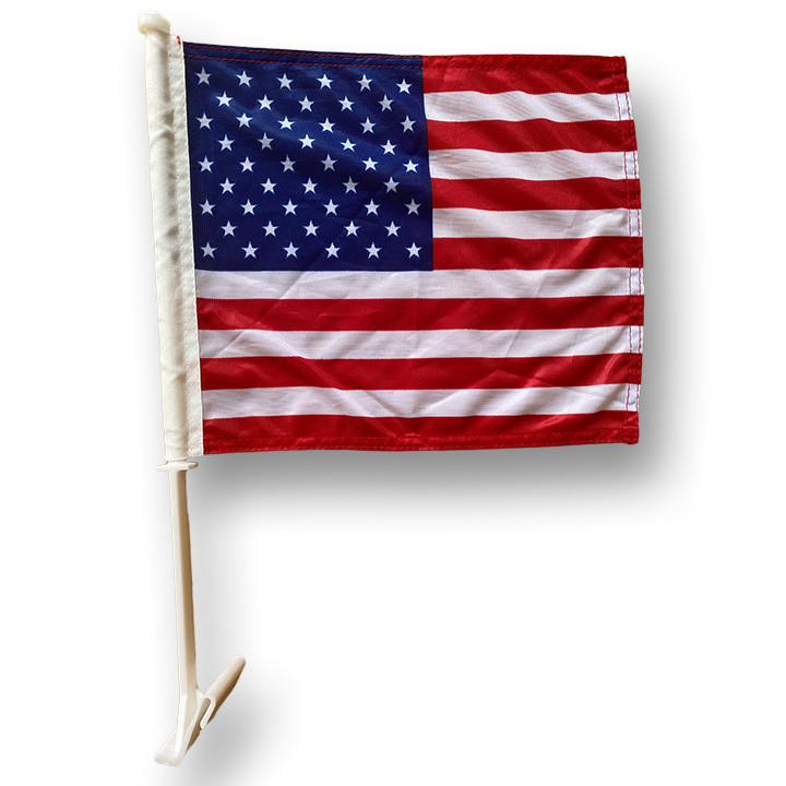 Custom Car Window Clip Flags Blank Sublimation Mini Polyester Car Flag