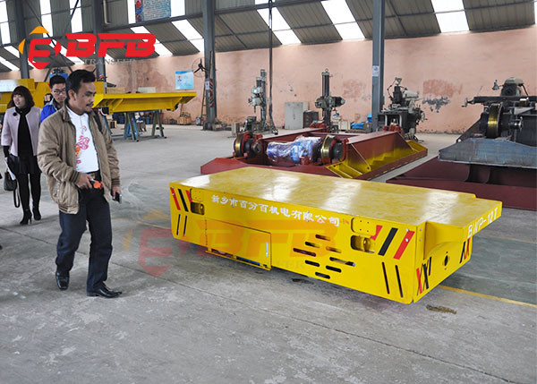 Self Propelled Electric Transporter 50ton Industrial Parts Handling