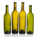 Customized 500ml/750ml/1500ml Bordeaux Burgundy Hock Green Clear Glass Bottle