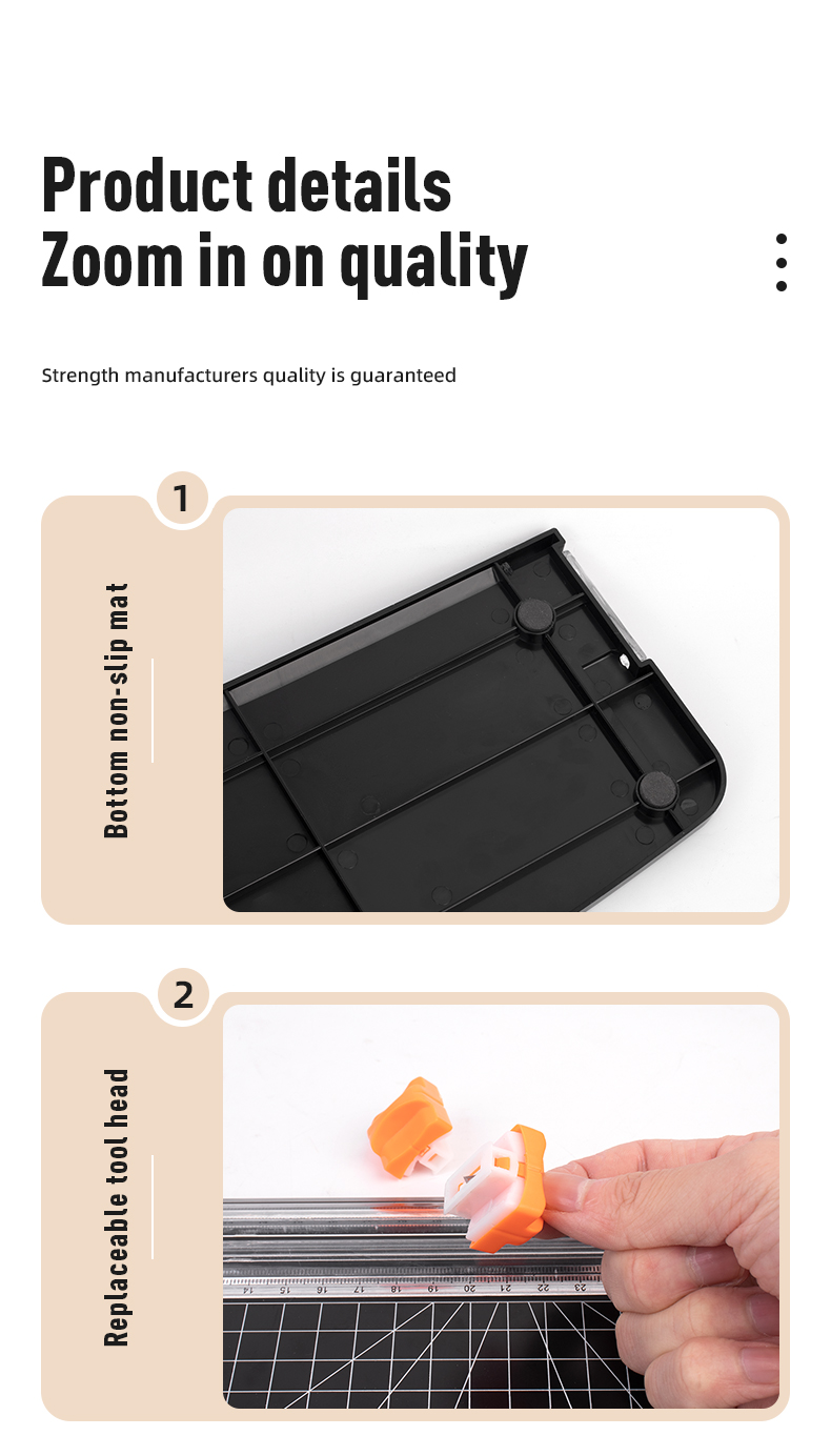 Lightweight Manual A3 Paper Cutter with Eco-friendly and Durable Materials