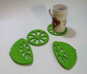 Wholesale high quality various color factory price round felt coaster from china suppliers