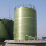 Water Oil Acid Alkali FRP Cylindrical Tank Vertical OEM 1400mm 5CBM