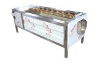 Nylon Roller Brush Potatoes Garlic 800kg/H Vegetable Peeling Machine