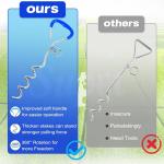 Rustproof Dog Leash Stake 32/16/10 Ft Outdoor For Large Dogs 120 Lbs ﻿