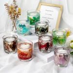 Glass Jar Scented Candle Customized Logo Acceptable Creative Wax Jelly