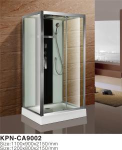 Wholesale Corner Installation Glass Shower Cabin 1100*900*2100mm in chrome with Frame from china suppliers