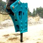 Steel Q345B Hydraulic Breaker For 13 Ton Excavator Jack Hammer 150-170 KG/CM2