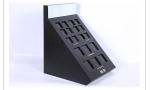 Acrylic Makeup Organizer for Powder Mat Compartment Plexiglass Cosmetics Display