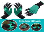 Waterproof Claw Garden Work Gloves For Flower / Family Working Green Color