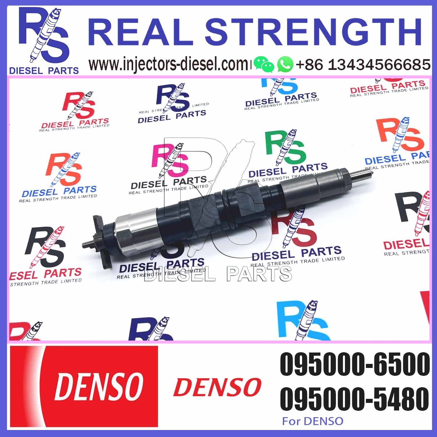 Common Rail Diesel Fuel Injector DZ100216 RE5291117 0950006500 095000-6500 For JOHN DEERE