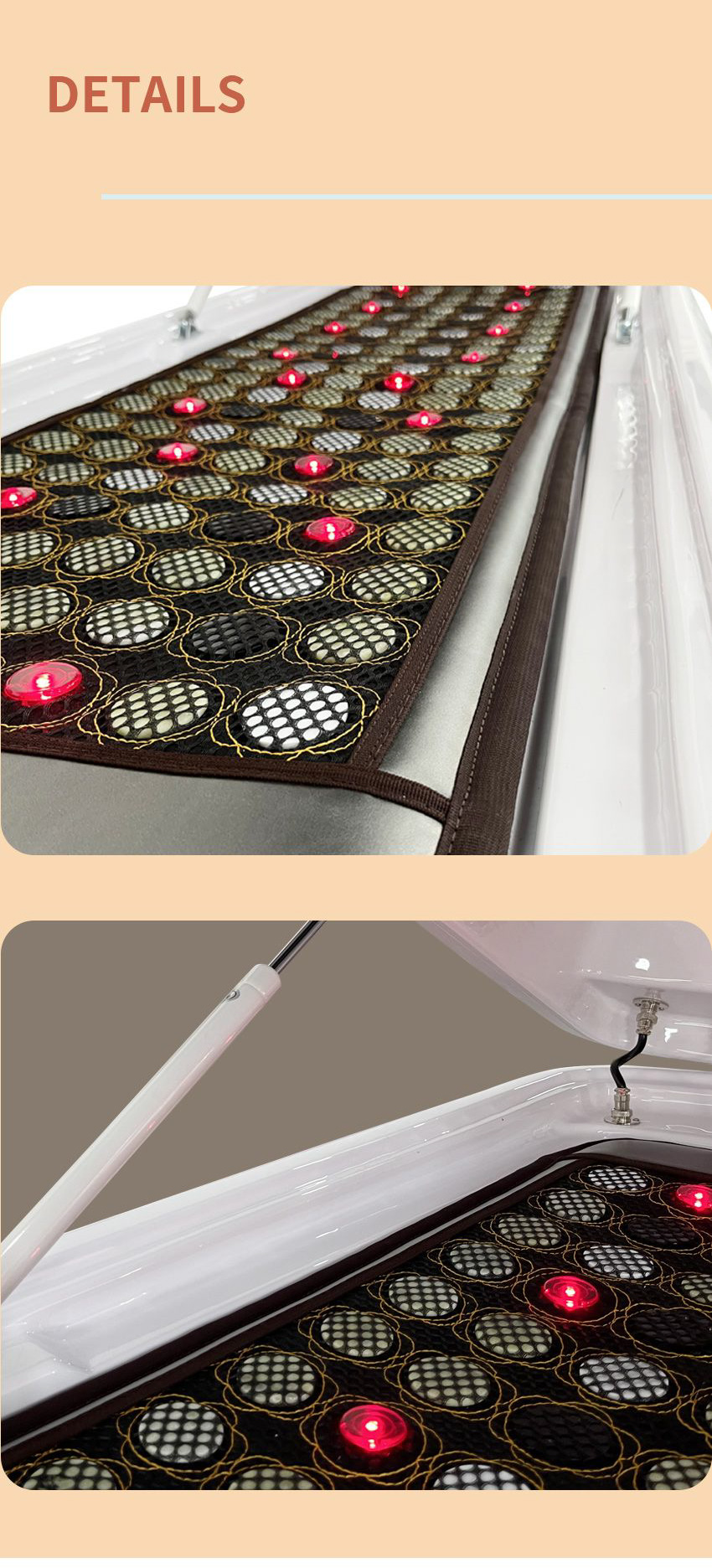 Touchscreen Pemf Therapy Sauna Hydro Massage Capsule With Infrared Mat