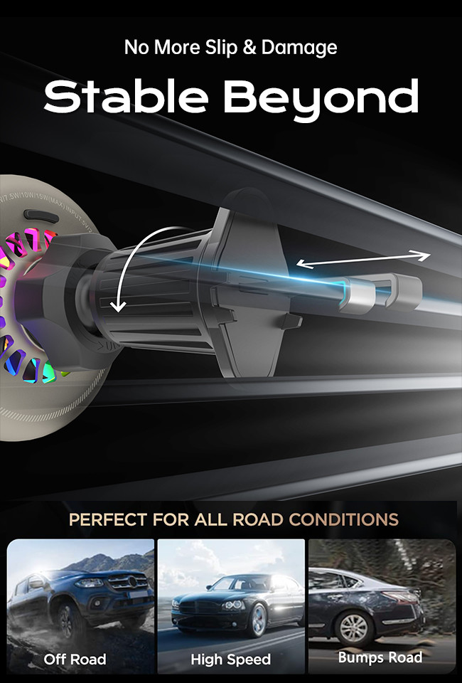 Advanced 15w Wireless Charger With Fast Heat Dissipation And Starry Sky Lighting For Automotive