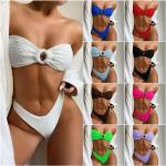 Ten color matching fashion split ladies Swimming Suits Bikini high quality high