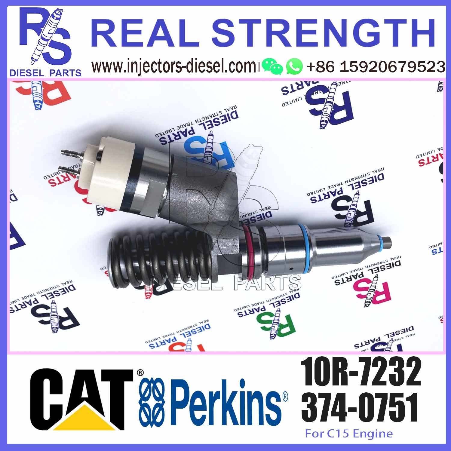 Diesel Fuel Common Rail Injector 10R-7232 10R7232 For C15 C18 3406E