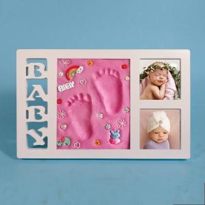 Wholesale High End Ornament Photo Frame 34X21.5CM Baby Hand And Foot Impressions from china suppliers