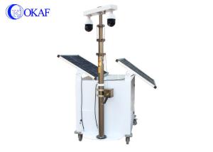 Wholesale OKAF Mobile Sentry Camera Security Trailer , Solar CCTV Surveillance Trailer PR06 from china suppliers