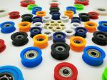 6200zz 6201zz Bearing Nylon Door Rollers OEM For Sliding Glass Door