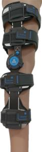 Wholesale Aluminum Frame Lightweight Orthopedic Knee Brace With Hinge Mesh Coated from china suppliers