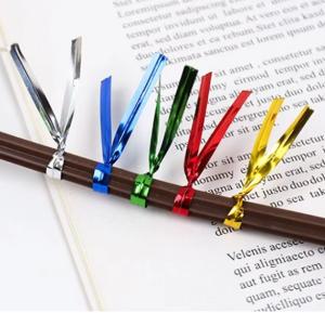 Wholesale 8cm Metallic Spool Golden Twist Tie for Bread and Gift Twist Ties for Bakery Packing from china suppliers