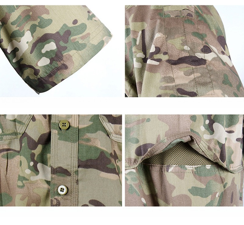 Outdoor Sports Training Uniform Men's T-shirt with Protection Function and Material