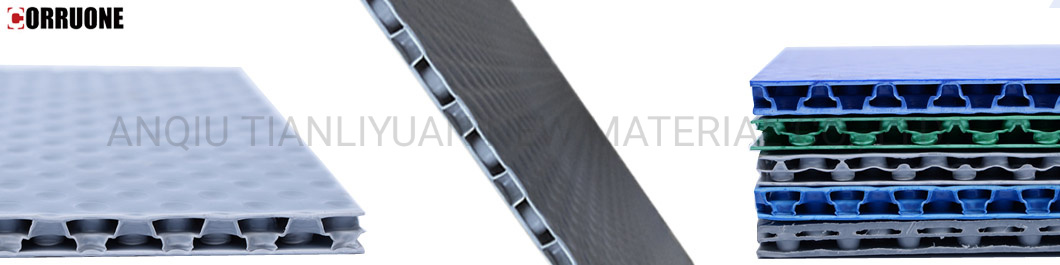 2mm-6mm Polypropylene Honeycomb Sheet Waterproof PP Corrugated Board