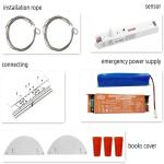 LED 34W 4FT Strip Mount Lights IP65 Linear Supermarket Lamp Fixtures 5- for