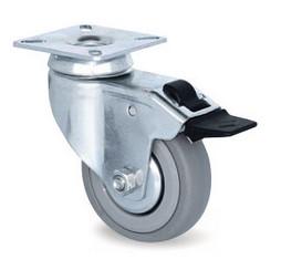 Wholesale Locking Wheels Small Caster Rubber Casters Furnture Castors 5 In from china suppliers