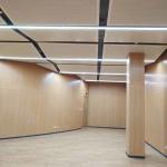 High NRC Natural Veneer Perforated Acoustic Wood Panels For Commercial Office