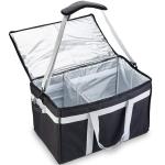 Food Delivery Insulated Food Carrier Bag / Drink Cooler Bag With Adjustable