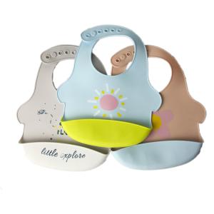 Wholesale Ergonomic Silicone Baby Feeding Set Lightweight Customized Logo Printed Soft from china suppliers