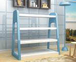 Lovely Blue Color Children Shoe Display Shelves Shoes Fixtures For Retail Stores
