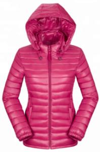 Wholesale Famale Stand Collar Puffer Jacket , Plus Size Womens Windbreaker Coat from china suppliers