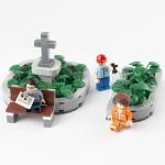 MOC bricks flower bed for city construction decoration public park building