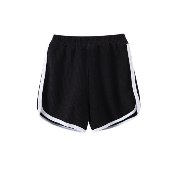 Solid Color Chilrens High Waisted Running Shorts Cotton Leisure Shorts