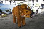 Yellow Hideen Leg Realistic Dinosaur Costume To Perform In Africa Market