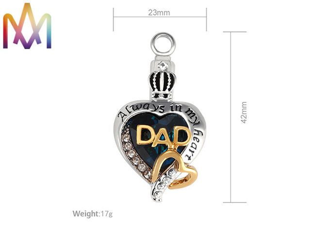 42 x 23 MM Cremation Jewelry Engraved Necklace Charms