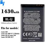 White BL-5J 1320mah Li-ion Compatible Mobile Phones Battery for Nokia N900 5800