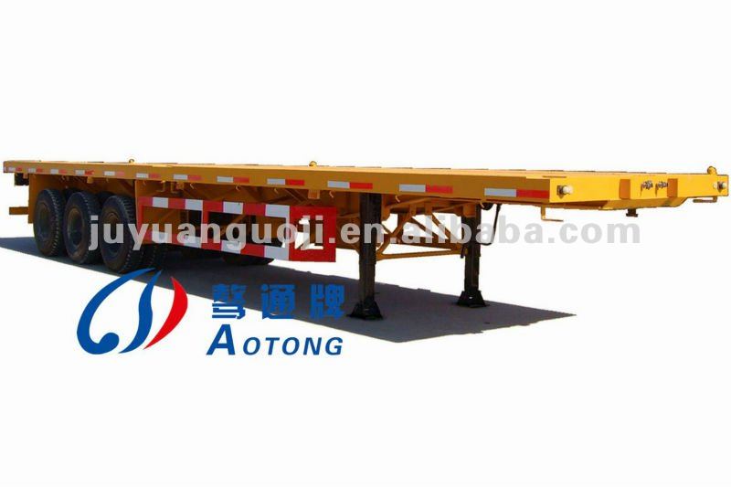 30 Years of Exporting 3 Axle 4 Axle Flat Bed Truck Semi Trailer from ISO9001 Certified