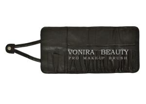 Wholesale New Fashion Makeup Cosmetic Brush Roll Pouch Pen Pencil Case Bag Faux Leather from china suppliers