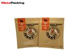 Window Stand Up NaturalKraft Paper Food Bags Gravure Mold Printing For Nuts
