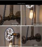 Bar cafe pub bedroom livng room stair villa E27 Edison Bulb Loft Bicycle wall